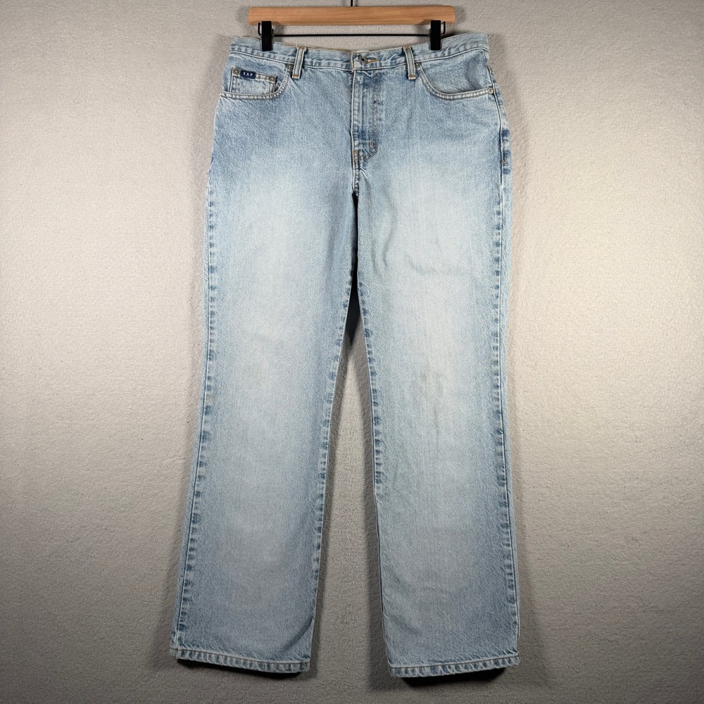 Express Bleus Vintage Bootcut Jeans Light Wash Denim 13/14R 34x30 ST061100